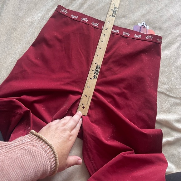Yitty NWT red glitter flattering leggings - Picture 7 of 9